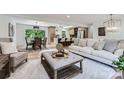 Bright living room seamlessly connects to the kitchen and dining area creating a wonderful open-concept living space at 200 Kimrod Ln, Charlotte, NC 28270