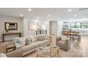 Bright living room featuring neutral tones, modern decor, and an open floor plan at 3538 Saker Ln, Charlotte, NC 28211