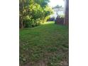 A spacious backyard with lush green grass and mature trees offering privacy at 8835 Hunter Ridge Dr, Charlotte, NC 28226