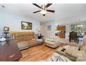 Comfortable living room open to dining area with hardwood flooring and cozy furniture at 1263 Crawford Rd, Rock Hill, SC 29730