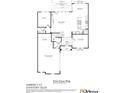 Detailed first floor plan showing layout of kitchen, living areas, and garage at 15743 Sweet Virginia Ln, Huntersville, NC 28078