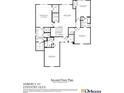 Detailed second floor plan showcasing bedrooms, bathrooms, and owner's suite at 15743 Sweet Virginia Ln, Huntersville, NC 28078