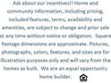 Disclaimer: Details like pricing, features, and square footage are approximations, subject to change, and for illustration purposes only at 7138 Butternut Oak Ter, Huntersville, NC 28078