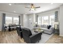Well-lit living space blending modern furnishings with an open-concept layout, connecting dining and seating areas at 5201 Shasta St # 5201, Gastonia, NC 28052
