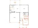 First floor plan featuring a kitchen, Gathering room, nook, garage, and bedroom at 918 Windy Oak Ct, Indian Trail, NC 28079