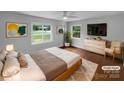 Cozy bedroom with large windows, neutral tones, and stylish furnishings at 141 Edenvale Rd, Rock Hill, SC 29730