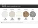 Selection of interior finishes including MSI quartz and marble countertops, Timberlake cabinetry, and Shaw flooring at 118 Dorian Pl, Troutman, NC 28166