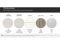 Dickenson home selections showcasing kitchen countertops, bathroom countertops, cabinetry, hard floors, and carpet at 155 Astor St, Troutman, NC 28166