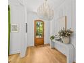 Bright foyer with hardwood floors, stylish console table, and decorative accents at 2509 Bay St, Charlotte, NC 28205