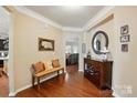 Elegant foyer with hardwood floors and stylish furnishings at 4093 Perth Rd, Fort Mill, SC 29707