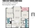 Detailed floorplan of property at 1000 East Woodlawn Road, featuring 2 bedrooms at 1000 E Woodlawn Rd # 315, Charlotte, NC 28209