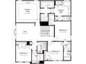 Second floor plan featuring bedrooms, baths, laundry, and a loft at 13251 Chopin Ridge Rd, Huntersville, NC 28078