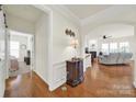 Inviting foyer featuring hardwood floors and seamless transition to the adjacent living areas at 54053 Flycatchers Ct, Fort Mill, SC 29707