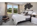 Comfortable bedroom with decor, large windows and a view at 2635 Tillman St, Monroe, NC 28112