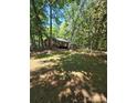 Scenic backyard with mature trees and natural landscape at 10624 Wood Meadow Dr, Charlotte, NC 28227