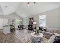 Open living room with vaulted ceilings and modern finishes at 1103 Kenly St, Salisbury, NC 28144
