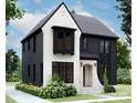 Charming two-story home features a contrasting color scheme and attractive architectural detailing at 1115 West Blvd, Charlotte, NC 28208