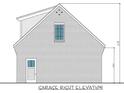 Garage right elevation showcases a brick facade with a simple door and window design at 1115 West Blvd, Charlotte, NC 28208