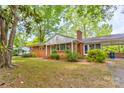 View of the brick home with large tree in the yard at 191 Scenic Ne Dr, Concord, NC 28025