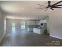 Open-concept living and kitchen space with new hardwood floors and recessed lighting at 28770 Hwy 73 Hwy, Albemarle, NC 28001