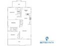 Detailed floorplan showcasing layout with bedrooms, bathrooms, kitchen, living area, and outdoor deck at 514 Rich St, Rock Hill, SC 29730