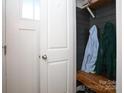 Mudroom with built in shelves and bench for easy organization at 5063 Gribble Ln, Lancaster, SC 29720
