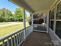 View from front porch of front yard at 1495 Carson Rd, Cleveland, NC 27013