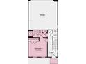 This floorplan features a bedroom, bathroom and garage on the first floor at 3124 Stelfox St, Charlotte, NC 28262