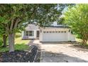 Inviting home exterior with landscaped front yard and a two-car garage, showcasing curb appeal at 4002 Solomons Ct, Monroe, NC 28110