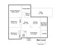 Main level floor plan illustrating the room layout and dimensions at 4838 Holbrook Dr, Charlotte, NC 28212