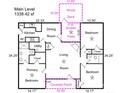 Home floorplan featuring 3 bedrooms, a covered porch, and an open-concept living area at 5018 Drake Pond Ln, Rock Hill, SC 29732