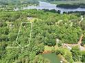 Aerial view of property on Sunrise Beach Dr with lake access at 4585 Sunrise Beach Rd, Catawba, NC 28609