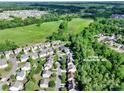 Beautiful aerial view of the neighborhood, with green spaces and well-maintained homes at 111 Tilton Dr, Mooresville, NC 28115