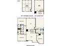 Open-concept second floor featuring bedrooms, bathrooms, a loft, and storage space at 215 Hogan'S Valley Way, Salisbury, NC 28144