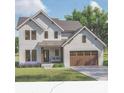 Rendering of a two-story modern farmhouse featuring a two-car garage and front porch at 3114 Ansonville Rd, Marshville, NC 28103