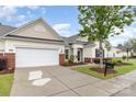 Inviting single-Gathering home with a two-car garage and meticulously maintained front yard for a welcoming appeal at 31470 Royal Tern Ln, Indian Land, SC 29707