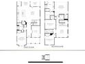 Detailed floor plan showcasing the layout of a two-story home with labeled rooms and dimensions at 4033 Grommet Ct # 7, Matthews, NC 28105