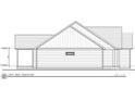 Left side elevation of a home showing windows and side structure at 6203 Flay Rd, Cherryville, NC 28021