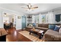 Spacious living room with hardwood floors, ample natural light, and an open layout at 851 Gist Rd, Rock Hill, SC 29732