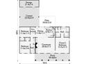 Detailed floor plan showcasing bedrooms, kitchen, great room, patio, and storage at 1473 Tom Joye Rd, Clover, SC 29710
