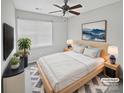 Cozy bedroom with a comfortable bed, soft lighting, and stylish decor at 6457 Saint Bernard Way, Charlotte, NC 28269