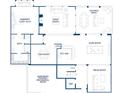 A detailed Basement floor plan showcasing a guest suite, game room, wet bar, and media room at 19329 Youngblood W Rd # 4, Charlotte, NC 28278