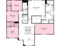 Detailed floor plan showcasing the upper level of the house, including bedrooms, bathrooms, and a game room at 1102 Sugar Creek Rd, Indian Land, SC 29707