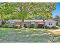 Traditional brick home featuring blue shutters, mature landscaping and a lovely well-maintained lawn at 1924 Lakeview Dr, Rock Hill, SC 29732