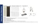 Interior color selections for the kitchen with Sonoma painted harbor cabinetry and stainless steel accents at 2522 Mabel Ln, Monroe, NC 28110