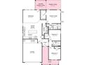 Detailed floorplan showcasing the layout of the home with dimensions and room names at 527 Sunharvest Ln, Indian Trail, NC 28079