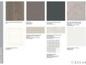A collection of tile, countertop, and cabinet samples for kitchen and bathroom finishes at 527 Sunharvest Ln, Indian Trail, NC 28079