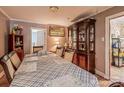 Traditional dining room with a large dining table and classic china cabinet at 734 Club Dr, Statesville, NC 28677