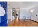 Light-filled foyer with hardwood floors, leading to a staircase and office space at 3029 Allendale Dr, Fort Mill, SC 29707