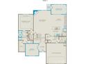 First floor layout featuring a spacious gathering room, kitchen, and owner's suite at 13940 Penbury Ln # 402, Charlotte, NC 28278